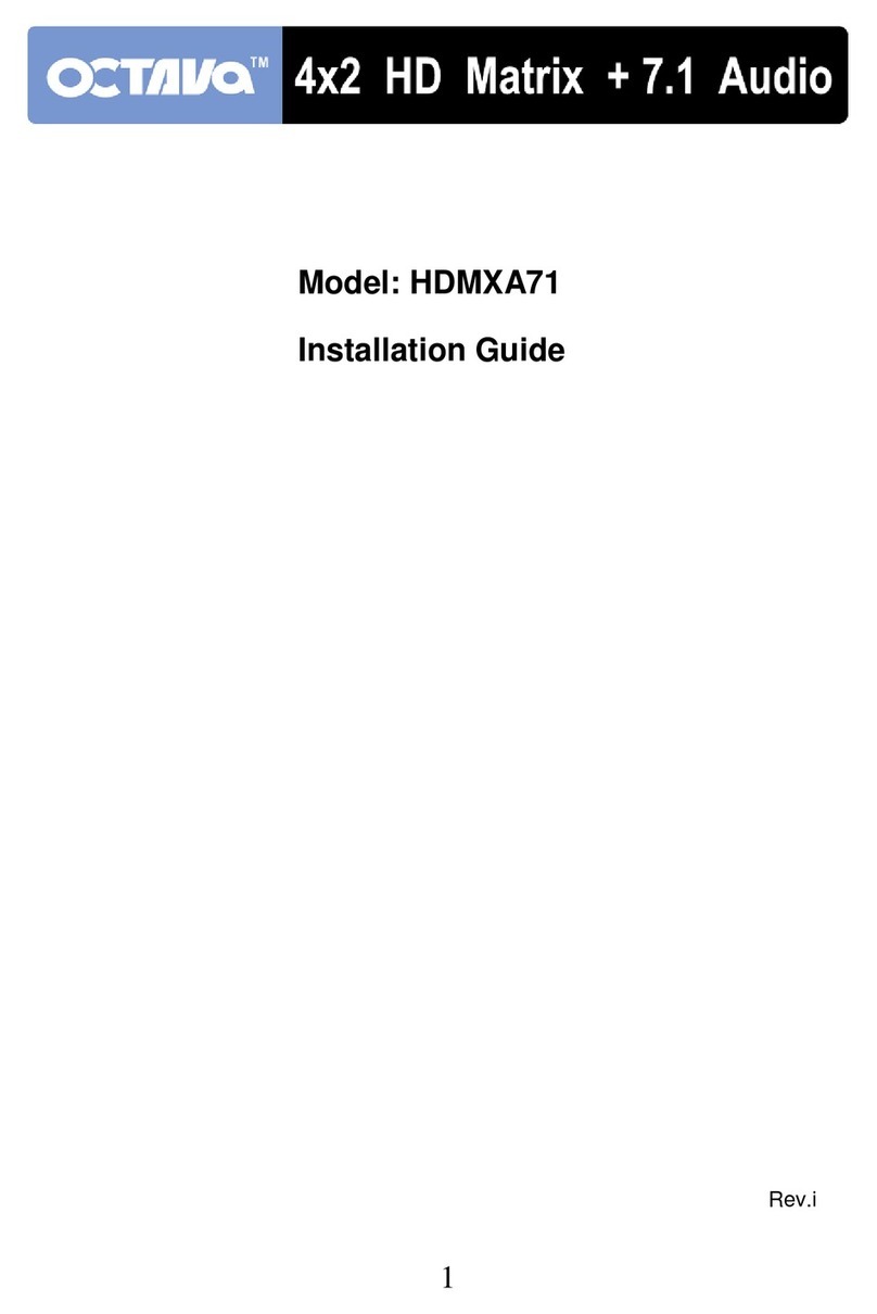 Octava HDMXA71 Pro HD Home Theater Series User manual
