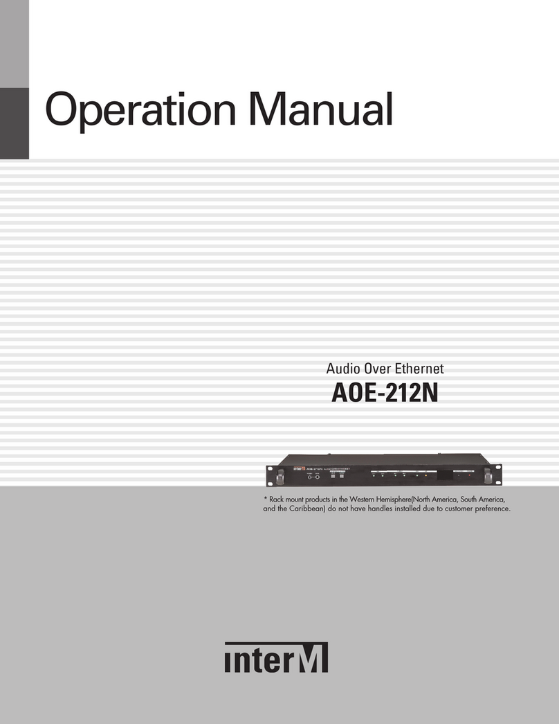 Inter-m AOE-212N Operation manual