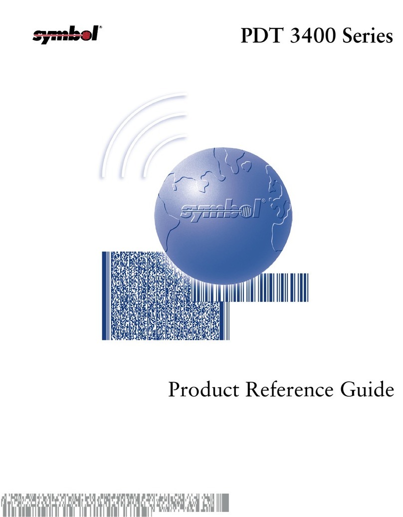 Symbol PDT 3400 Series Installation and operation manual
