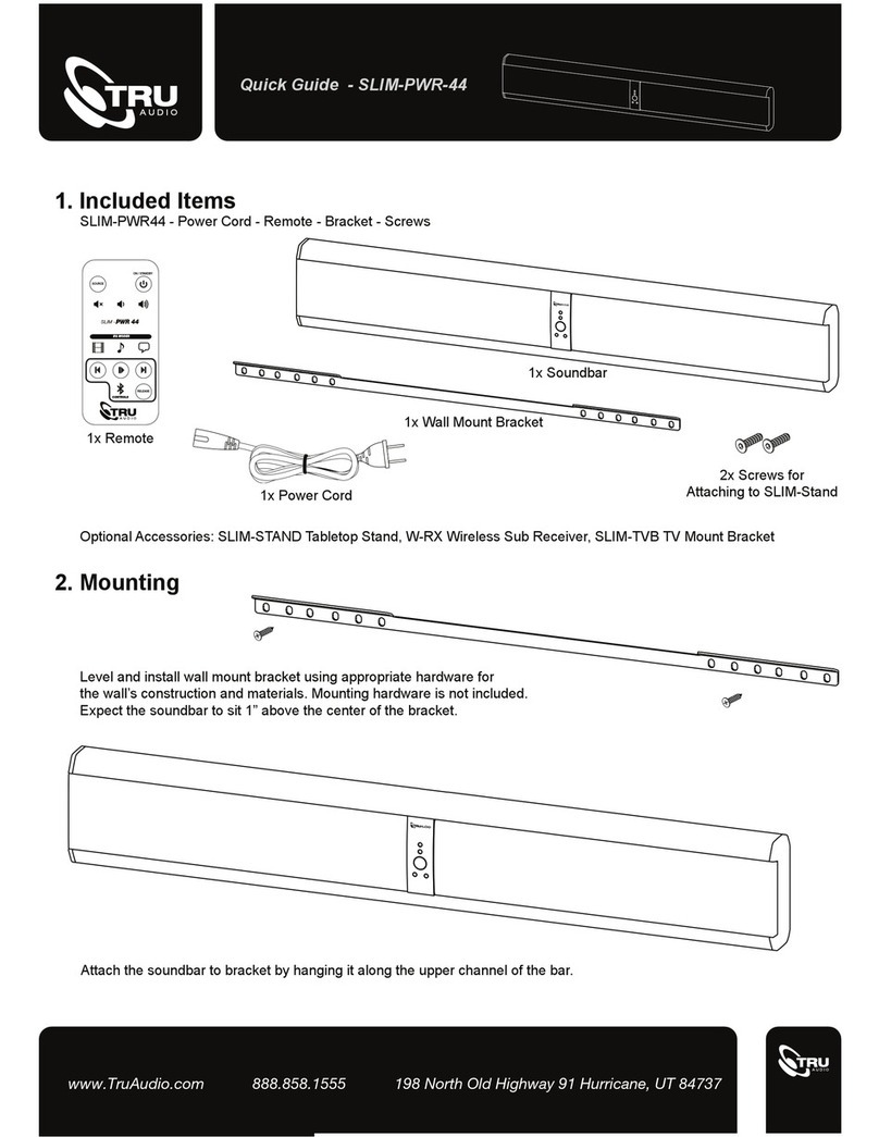 TRU Audio SLIM-PWR-44 quick guide