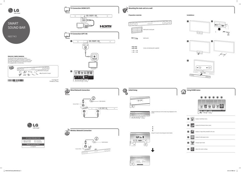 LG NB3740 Specification sheet