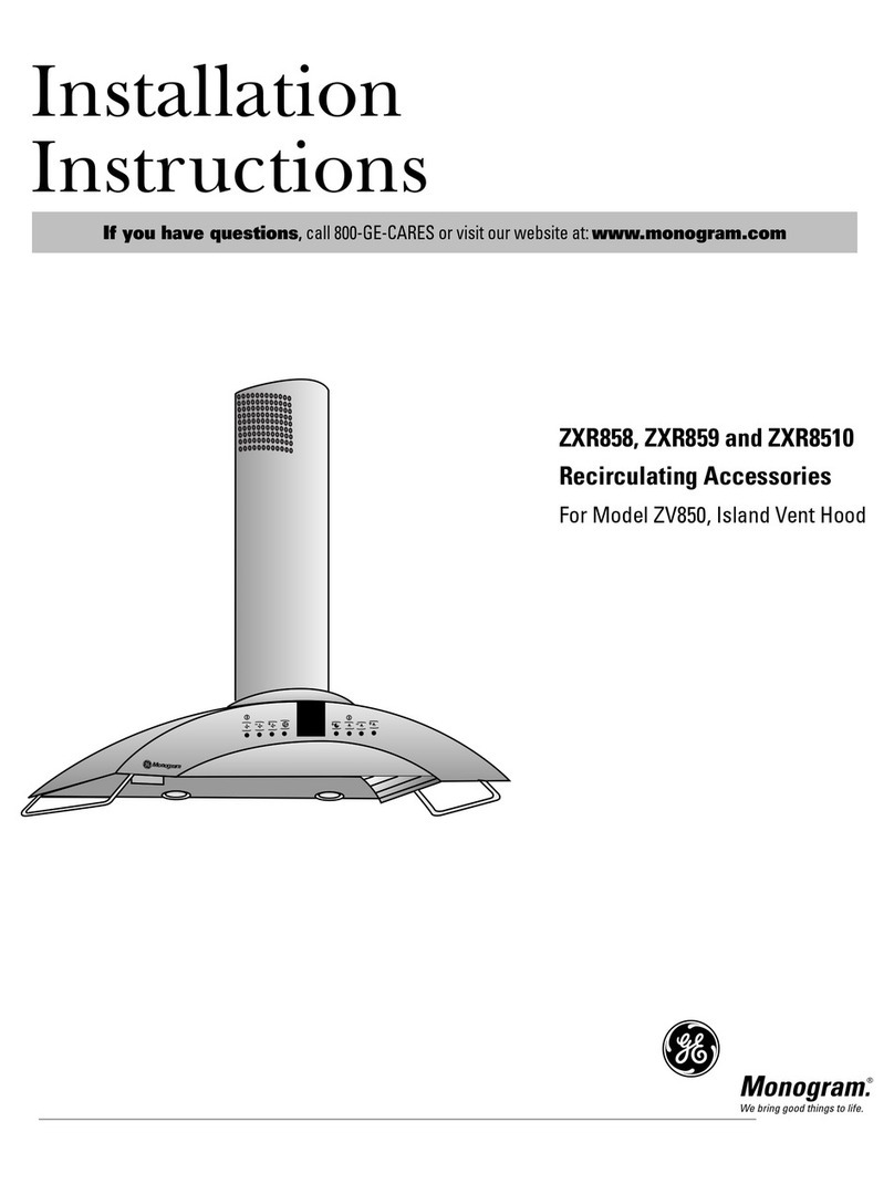 Monogram ZXR858 User manual