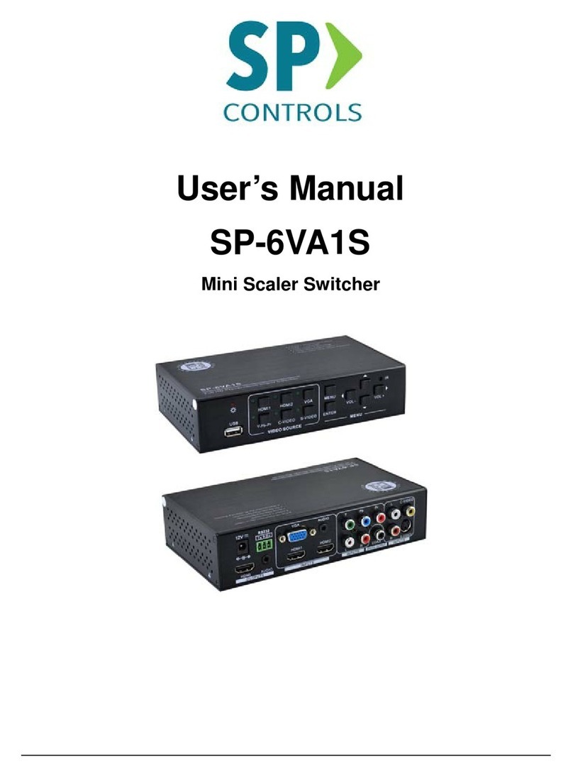 SP Controls SP-6VA1S user manual