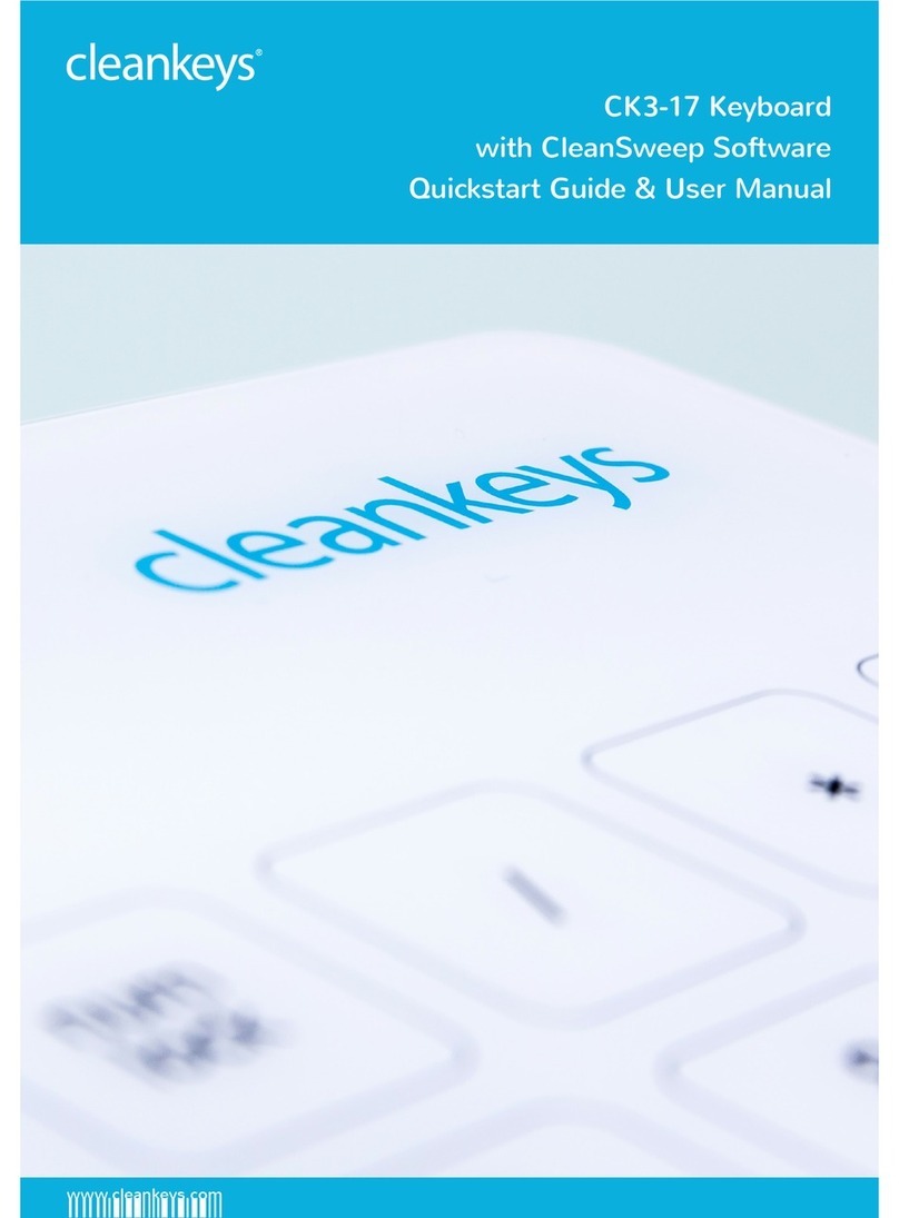 Cleankeys CK3-17 Quick start guide & user manual