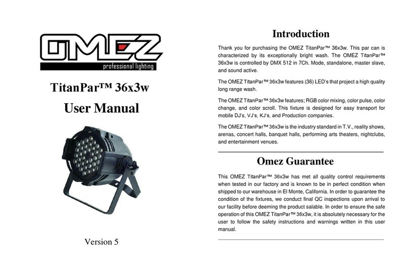 OMEZ TitanPar 36x3w User manual