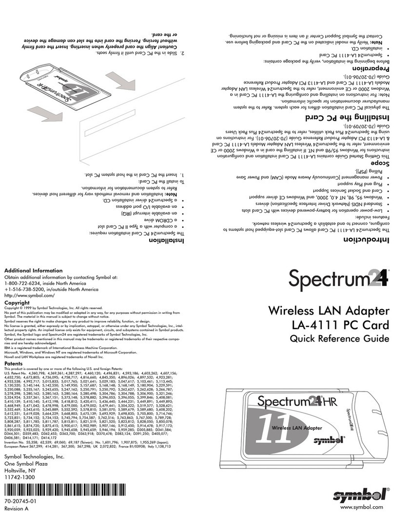 Spectrum 24 LA-4111 Quick reference guide