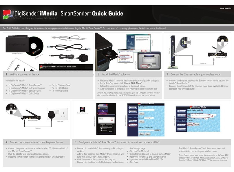DigiSender iMedia SmartSender quick guide