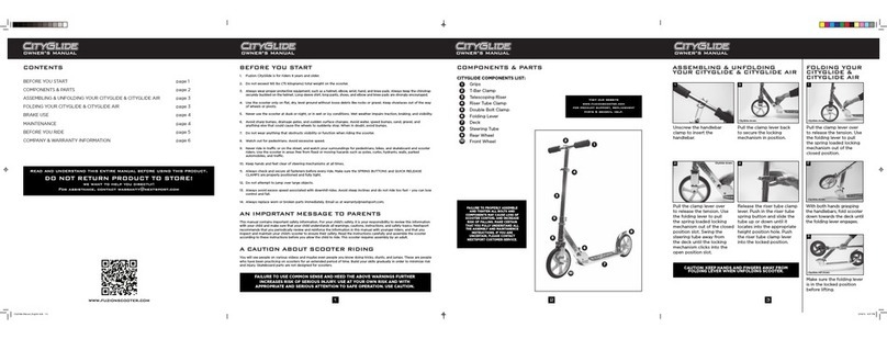 Fuzion CityGlide owner's manual