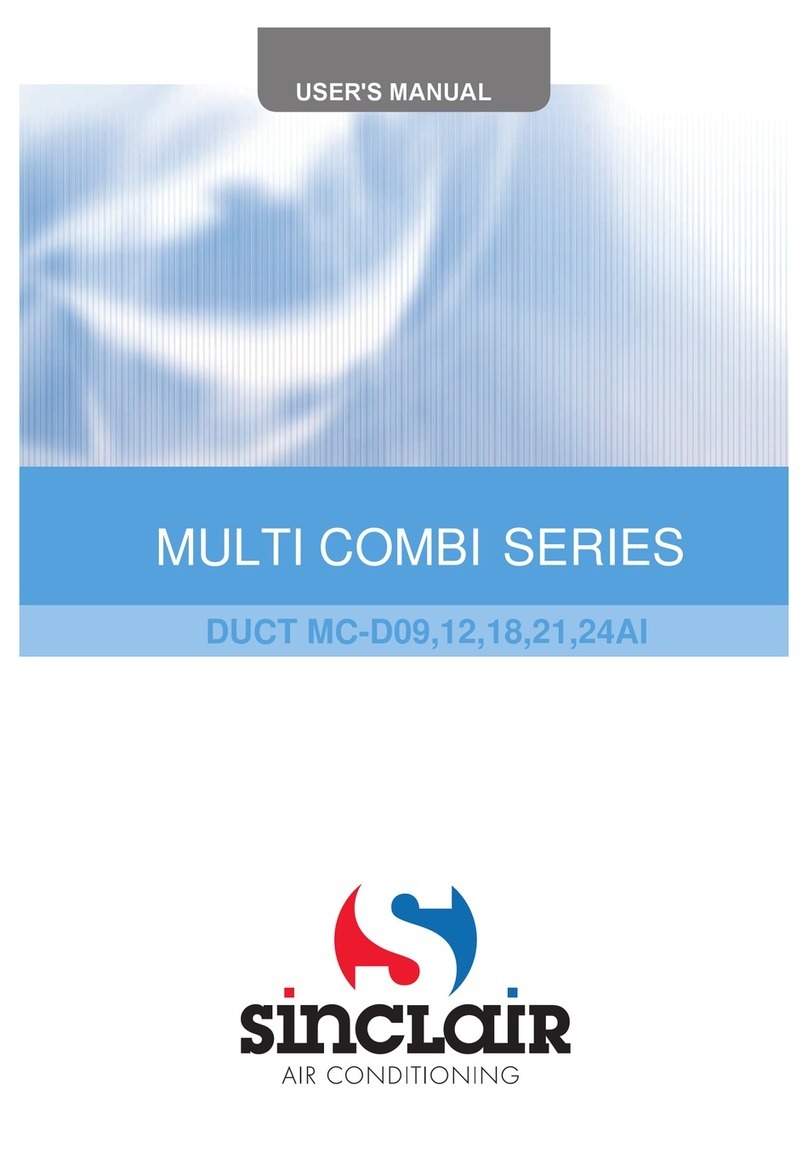 Sinclair MC-D09AI User manual Sinclair MC-D09AI User manual