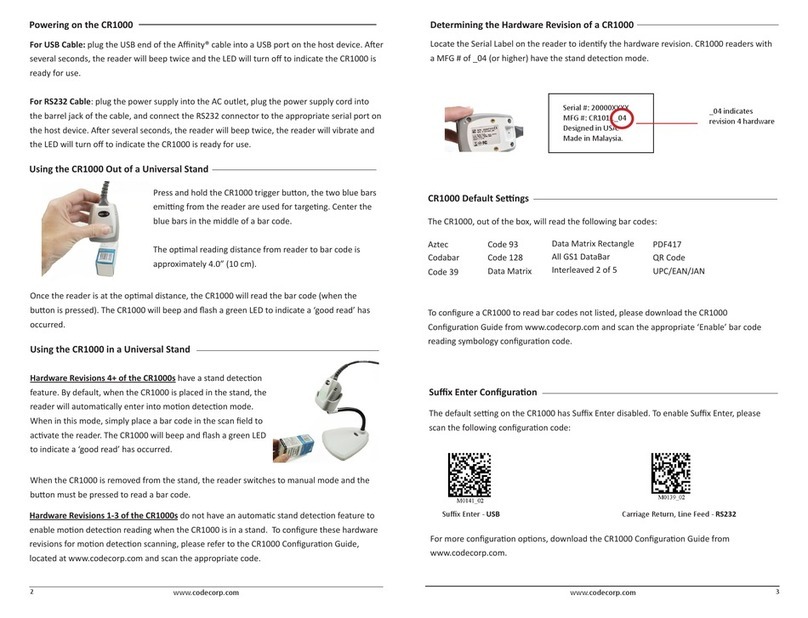 Huzzard CR1000 quick start guide