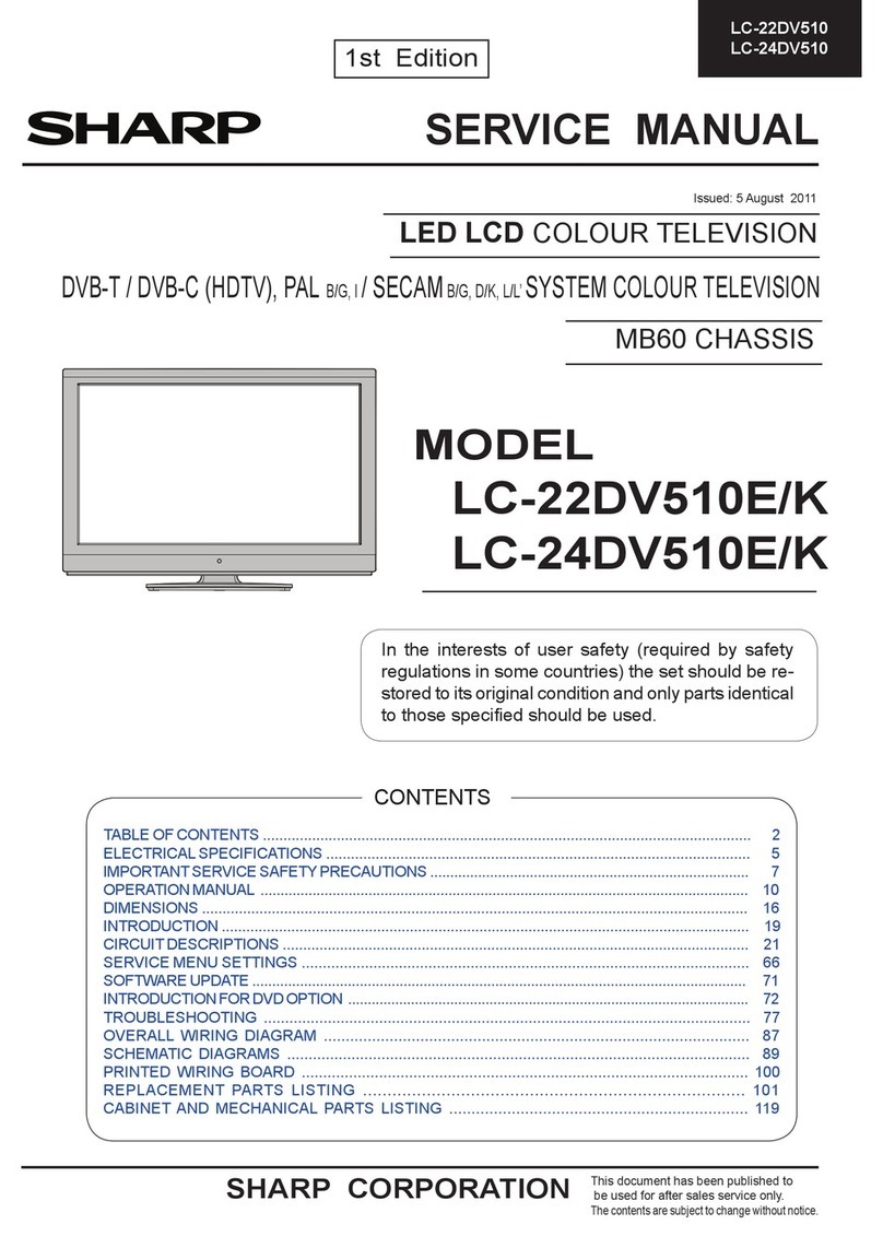 Sharp LC-22DV510E User manual