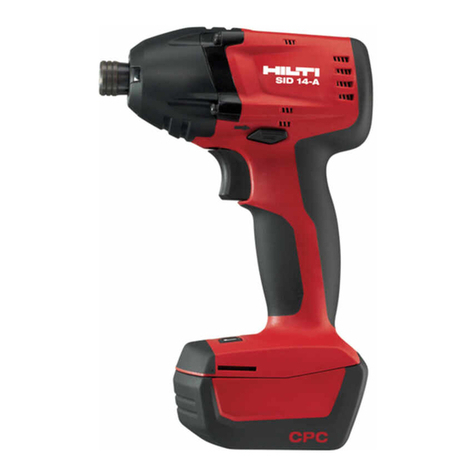 Hilti SID 14-A operating instructions
