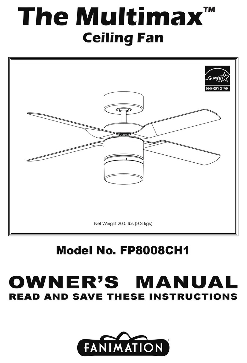 Fanimation Multimax FP8008CH1 User manual