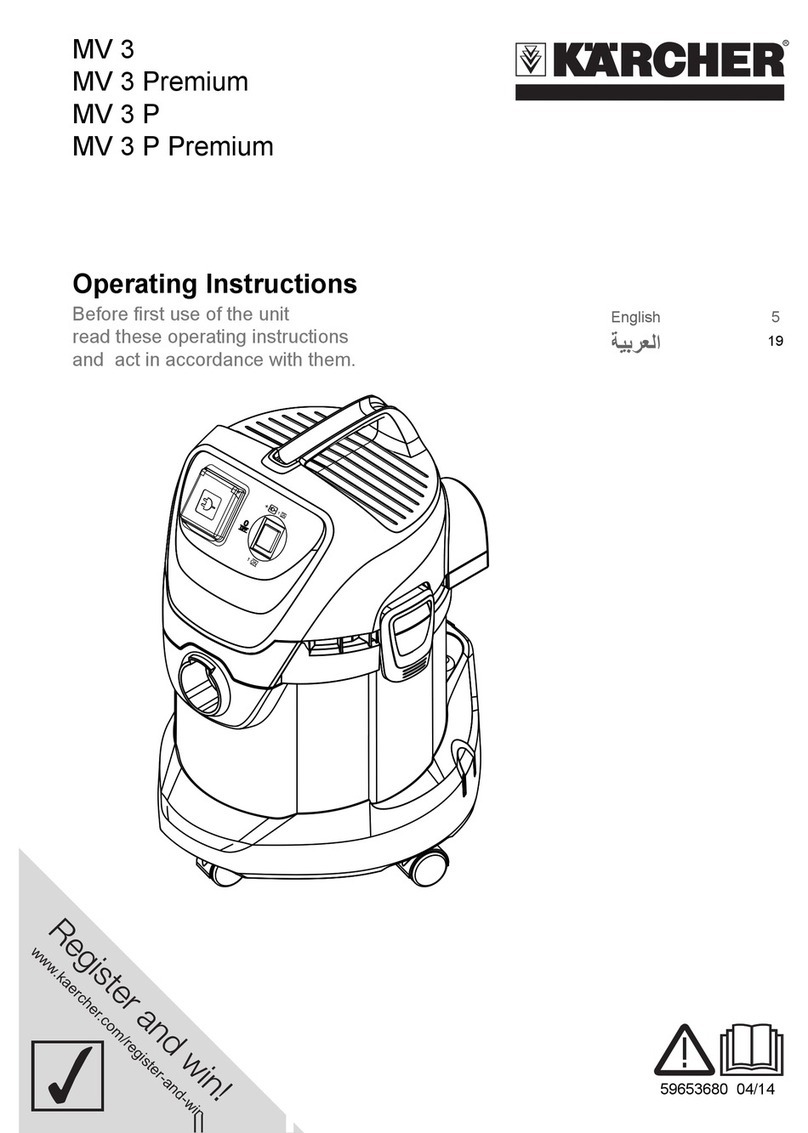 Kärcher MV 3 operating instructions