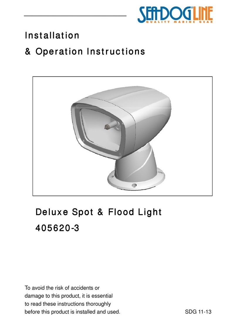 Sea-Dog 405620-3 Installation & operation instructions