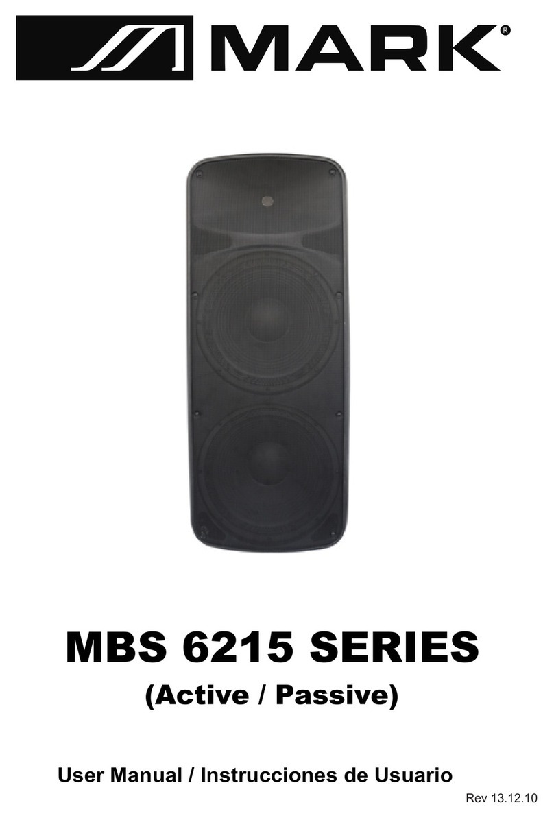 Mark MBS 6215 User manual Mark MBS 6215 User manual
