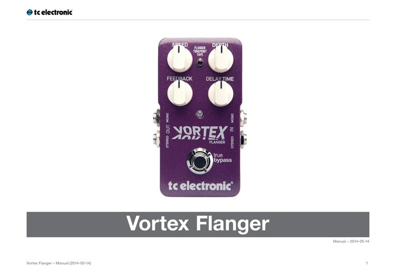 TC Electronic VORTEX FLANGER manual