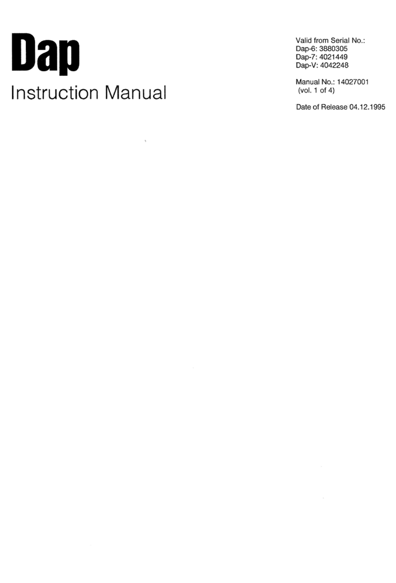 DAPAudio Dap-6 instruction manual