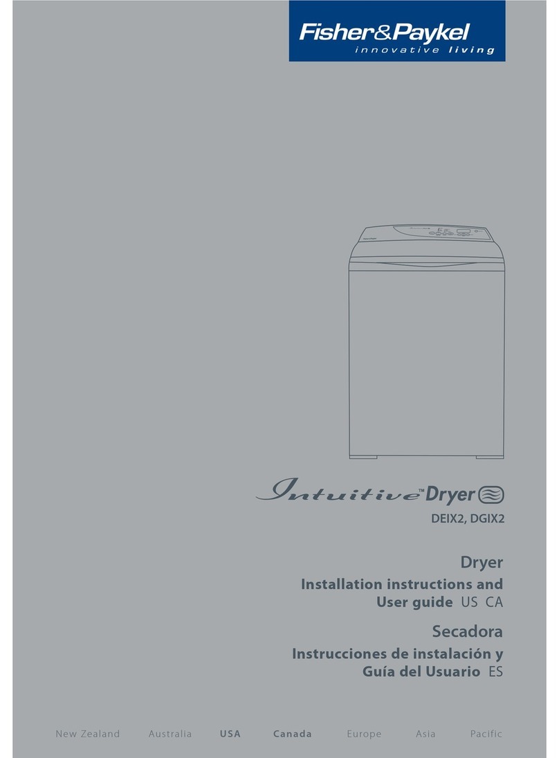 Fisher & Paykel Intuitive DEIX2 user guide