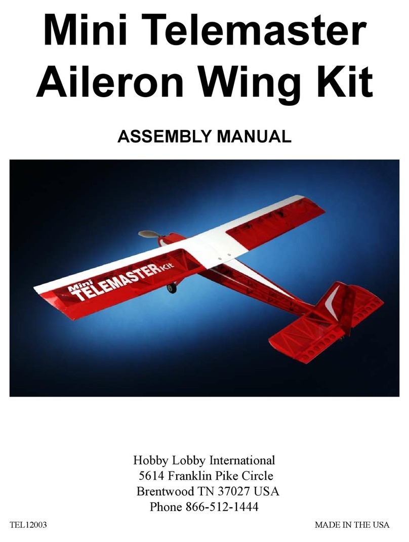 Hobby-Lobby Mini Telemaster Aileron Wing Kit Assembly manual
