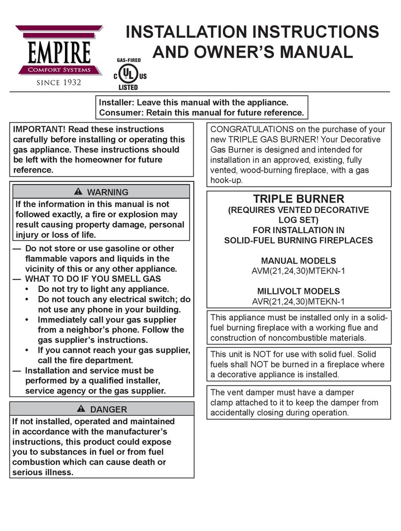 Empire AVM21MTEKN-1 Installation instructions and owner's manual Empire AVM21MTEKN-1 Installation instructions and owner's manual