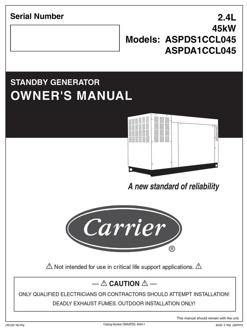 Carrier ASPDS1CCL045 User manual