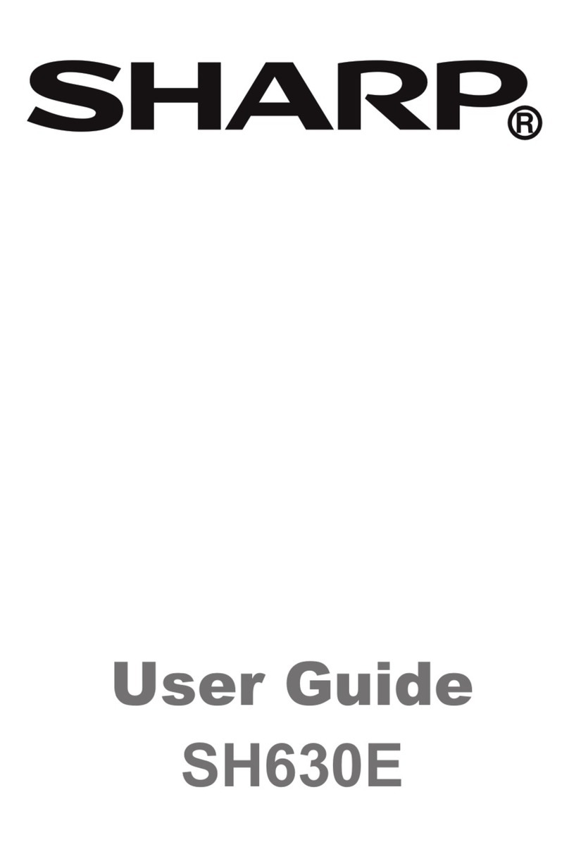 Sharp SH630E User manual