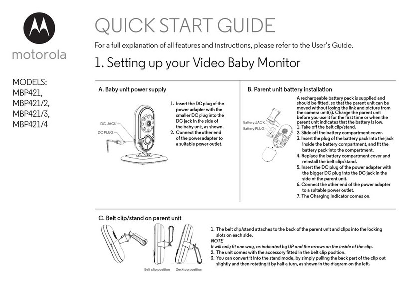 Motorola MBP421 quick start guide