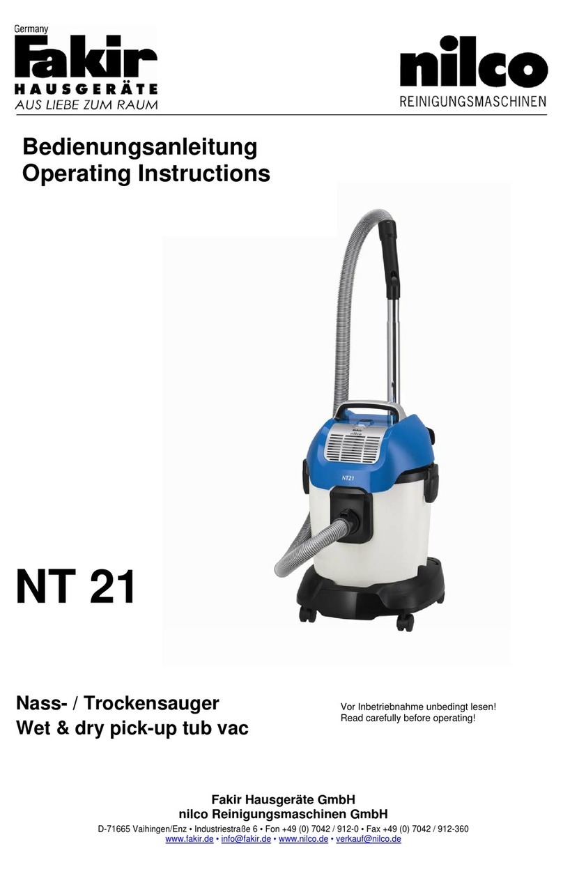 Fakir NT 21 User manual