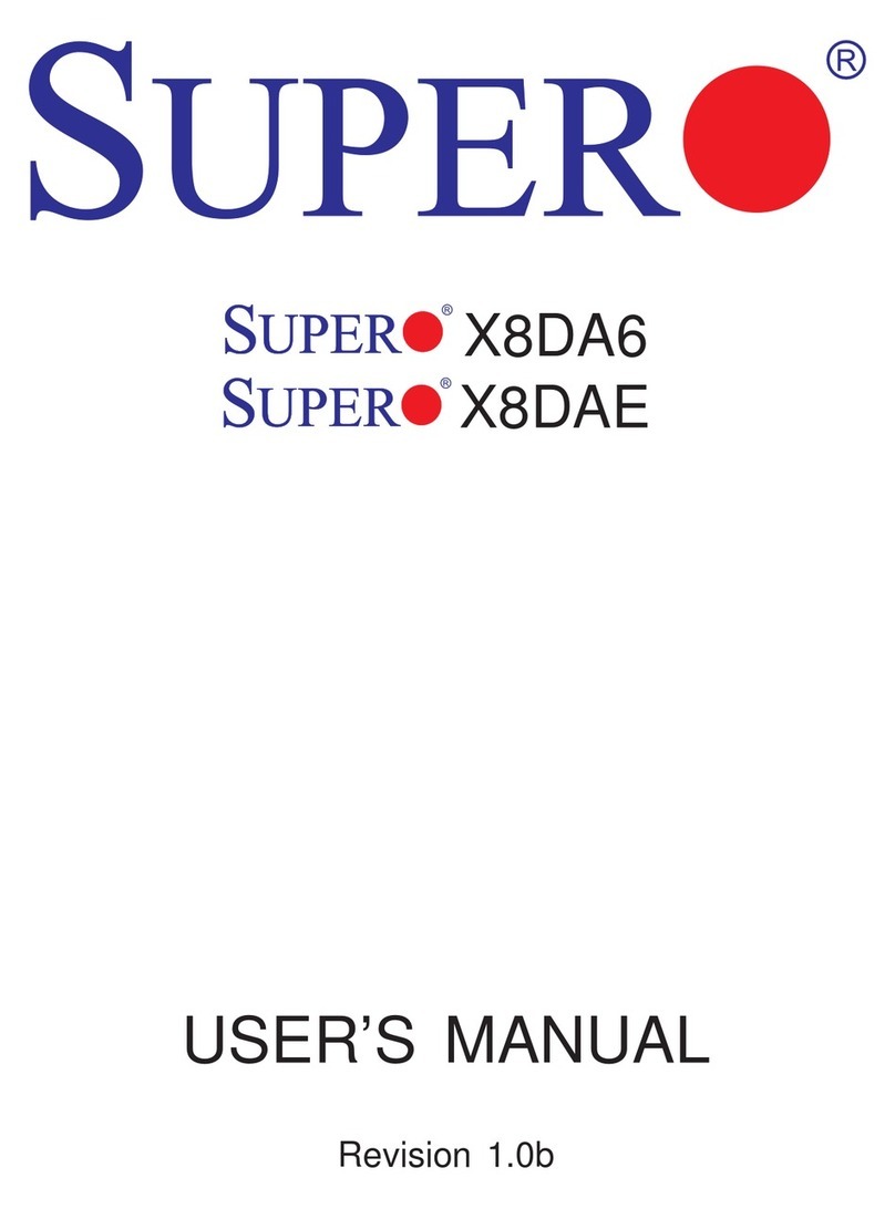 Supero X8DA6 User manual Supero X8DA6 User manual