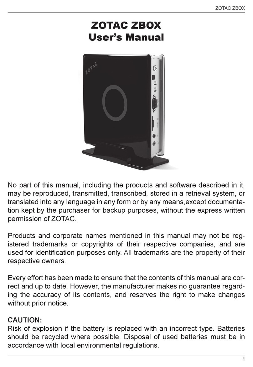 Zotac ZBOX series user manual