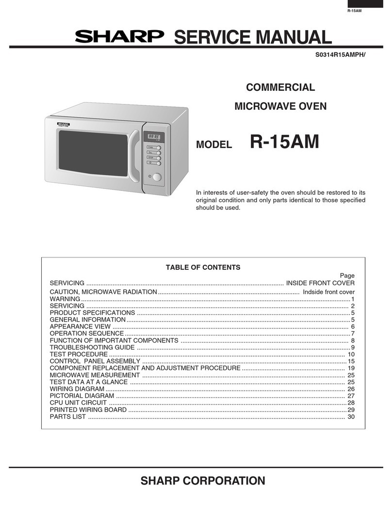 Sharp R-15AM User manual