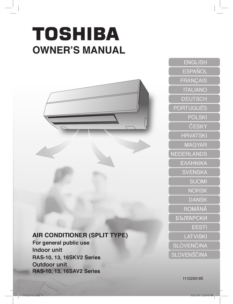 Toshiba RAS-10SKV2 Series User manual