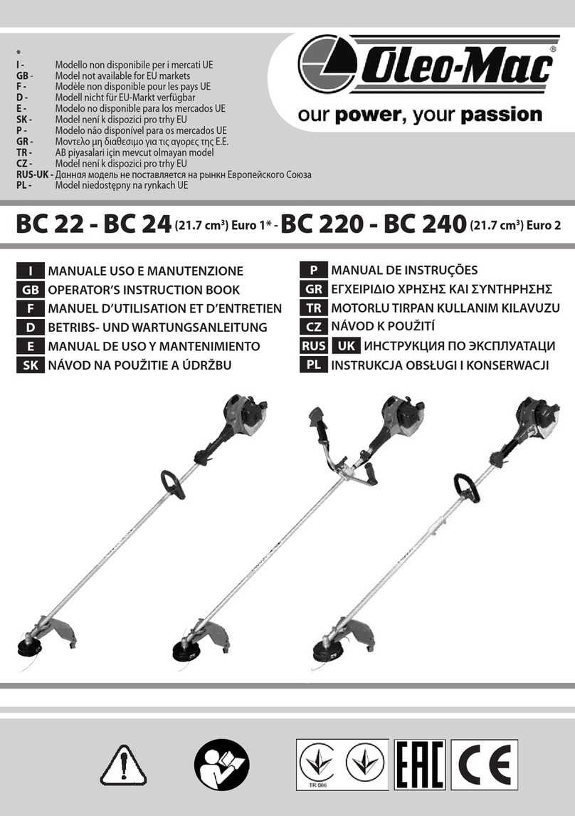 Oleo-Mac BC 22 TR Manual Oleo-Mac BC 22 TR Manual