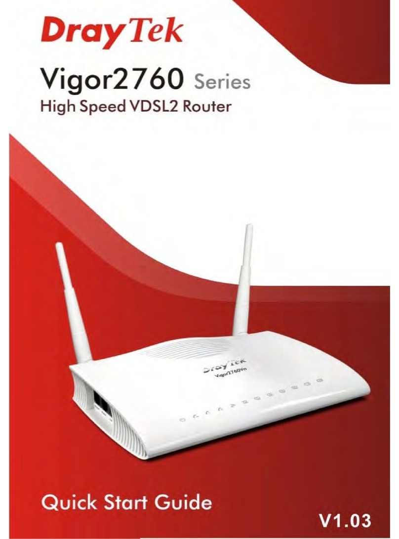 Draytek Vigor 2760 Series User manual