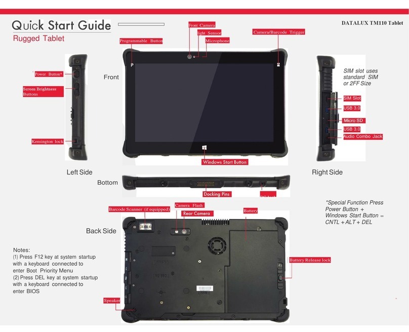 Datalux TM110 quick start guide
