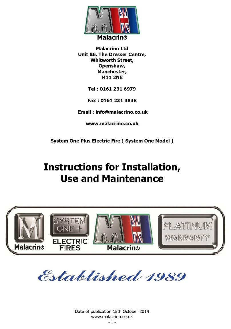 Malacrino System One Plus Instructions for installation, use and maintenance