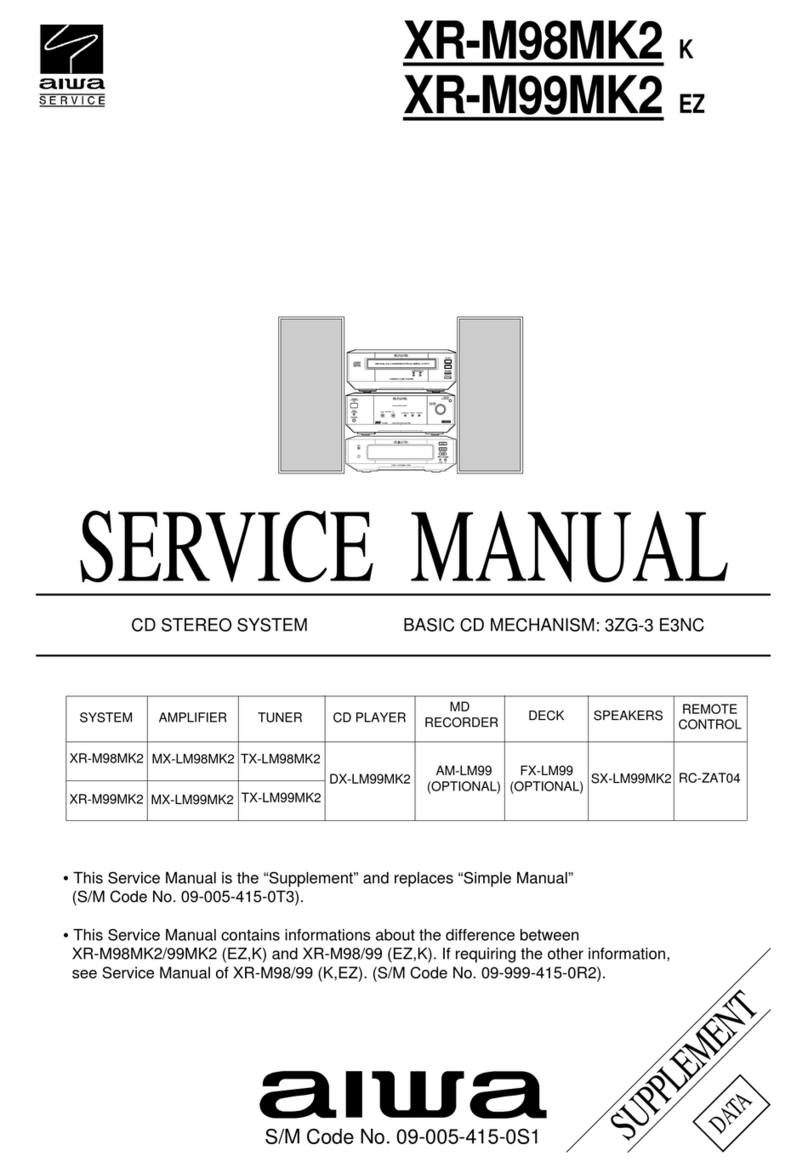 Aiwa XR-M98MK2 Service manual