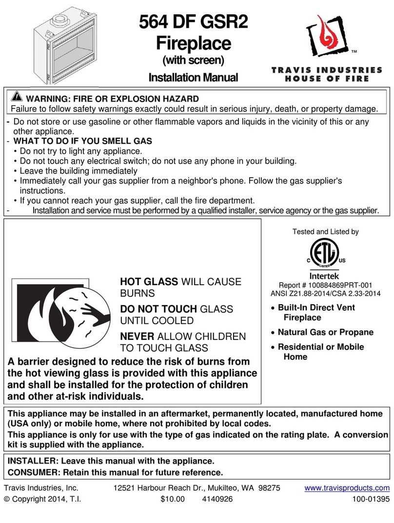 Travis Industries 564 DF GSR2 User manual