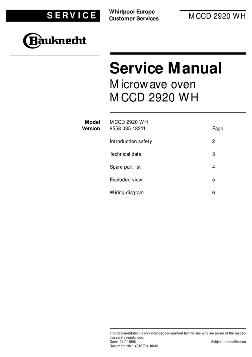 Bauknecht MCCD 2920 WH User manual