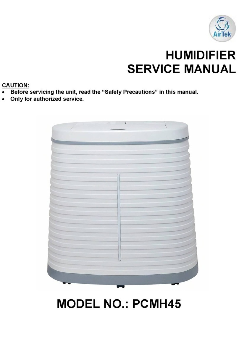 AirTek PCMH45 Service manual