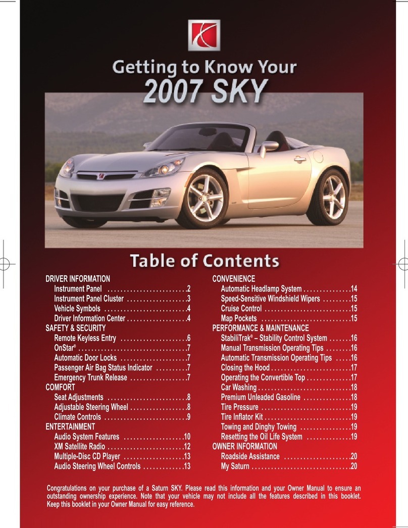Saturn 2007 Sky Assembly instructions