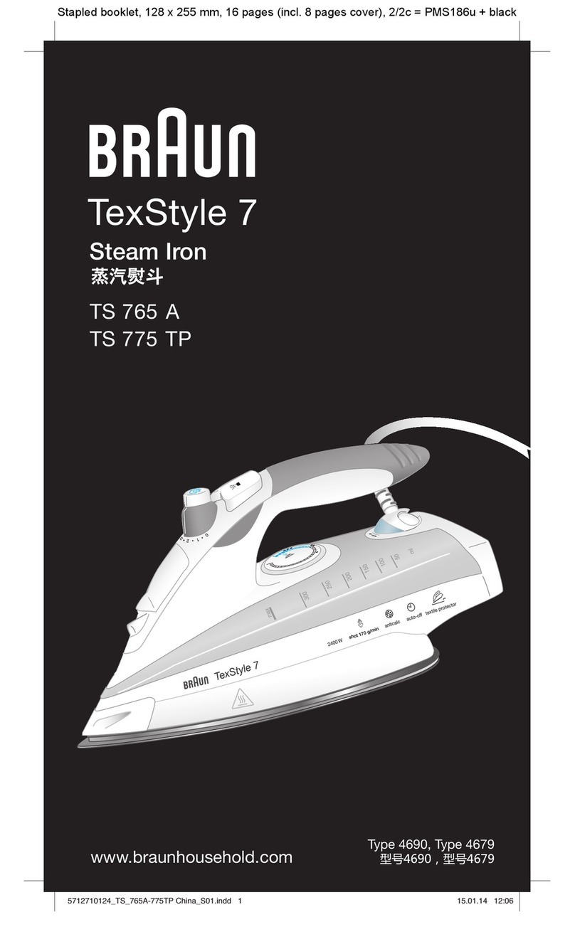 Braun TexStyle TS 765 A User manual
