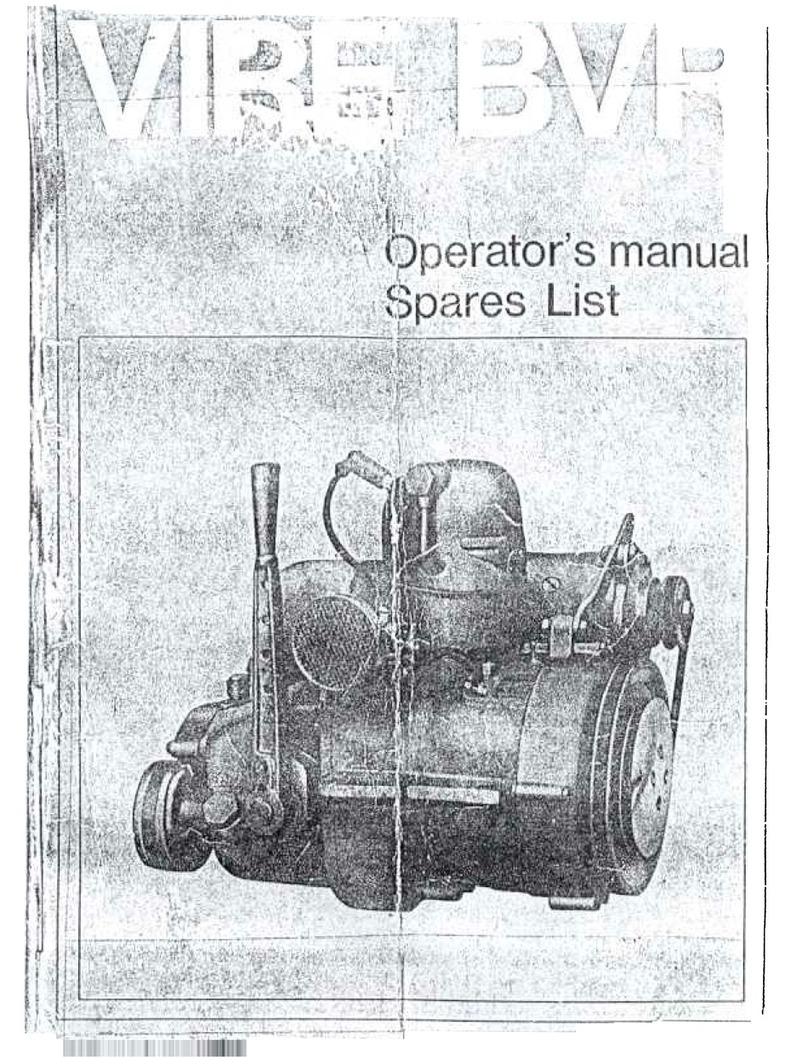 Vire BVR Operator's manual