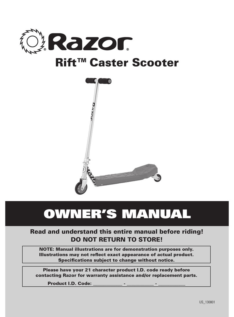 Razor Rift User manual