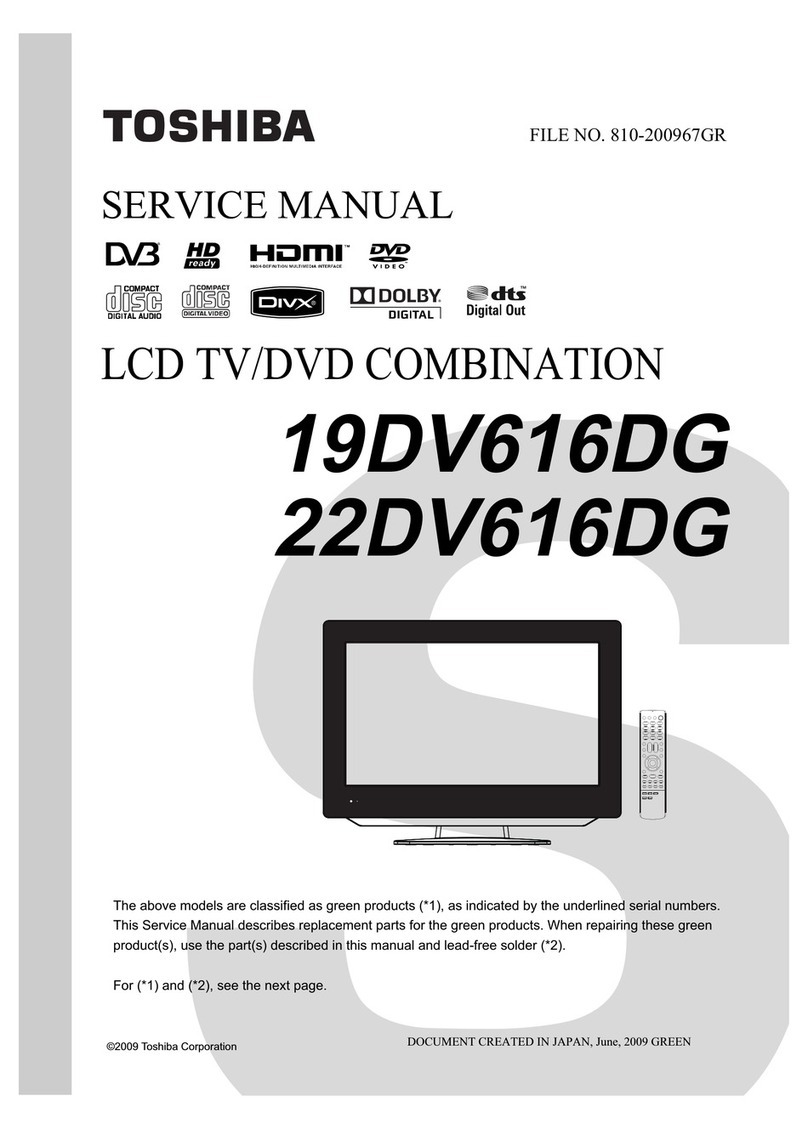 Toshiba 19DV616DG Service manual