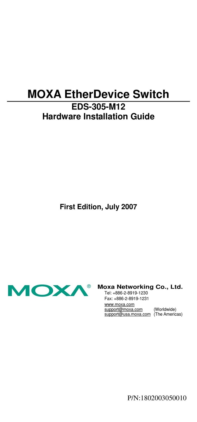 Moxa Technologies EDS-305-M12 Manual Moxa Technologies EDS-305-M12 Manual