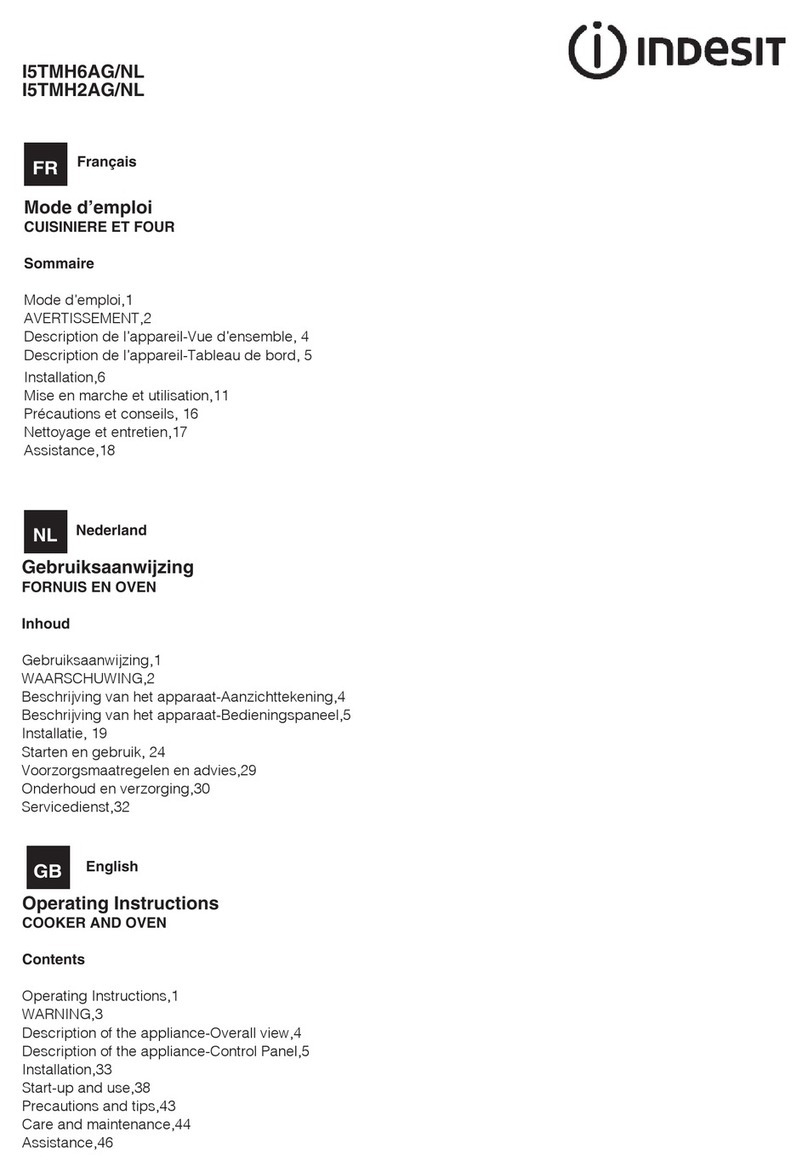 Indesit I5TMH6AG operating instructions Indesit I5TMH6AG operating instructions