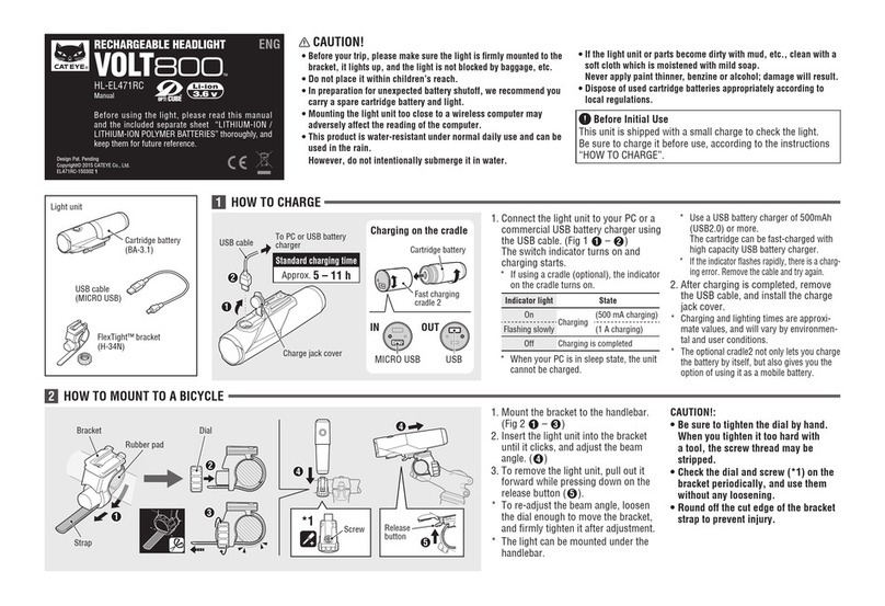 Cateye HL-EL471RC User manual