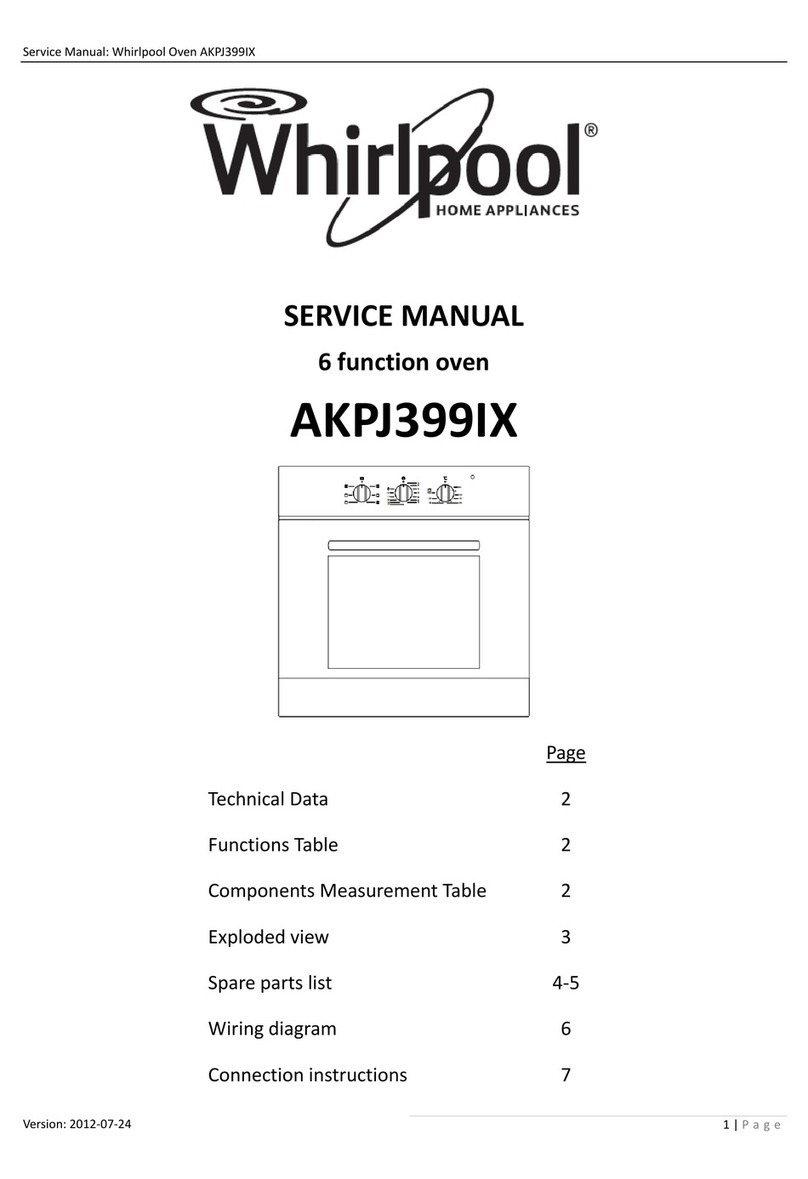 Whirlpool AKPJ399IX Service manual